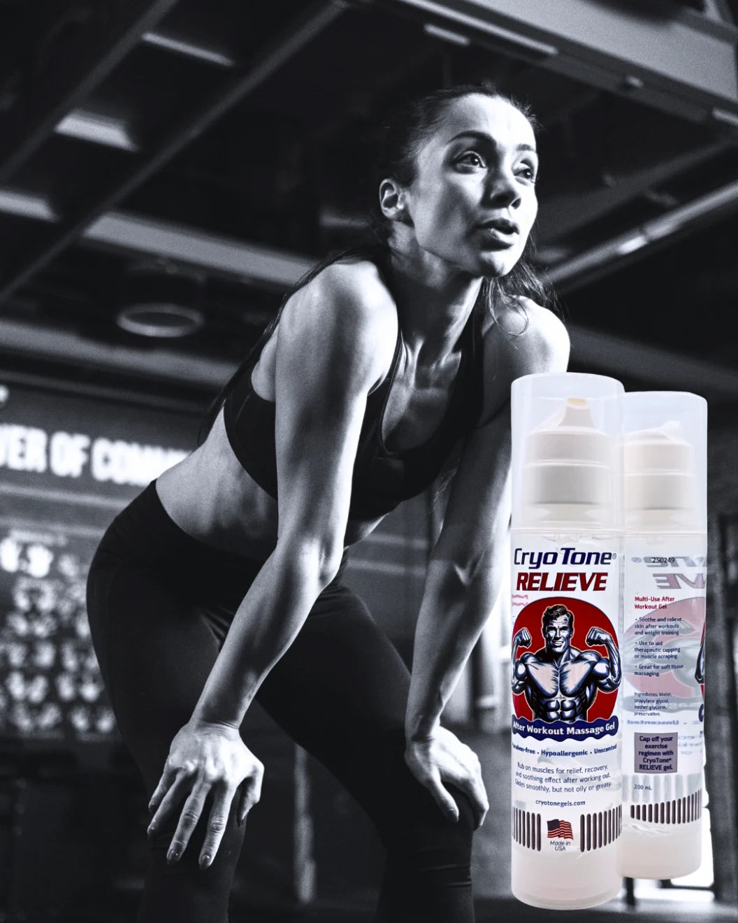 Athlete using CryoTone Relieve