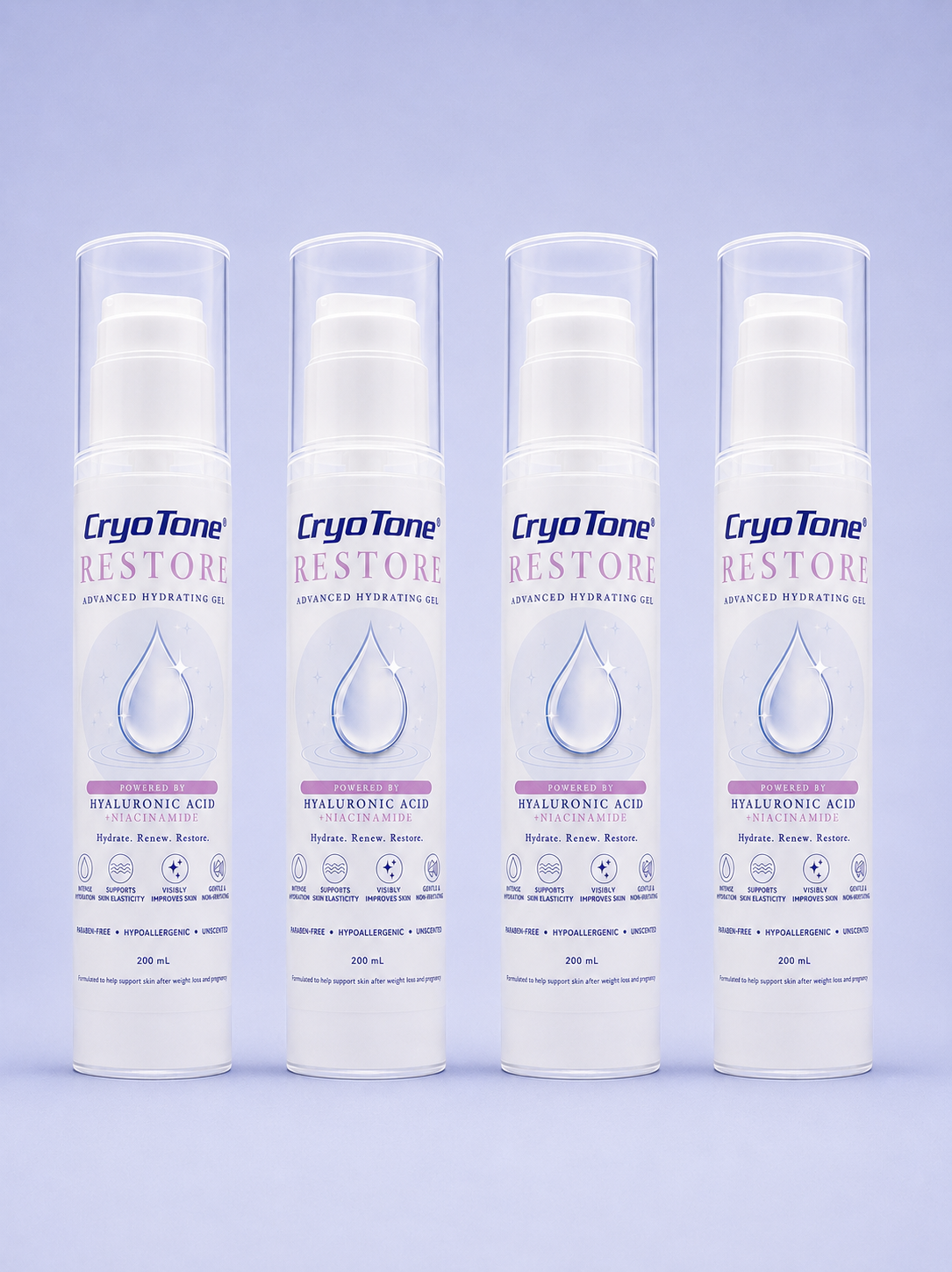 CryoTone RESTORE  • Advanced Hydrating Gel (4-Pack)
