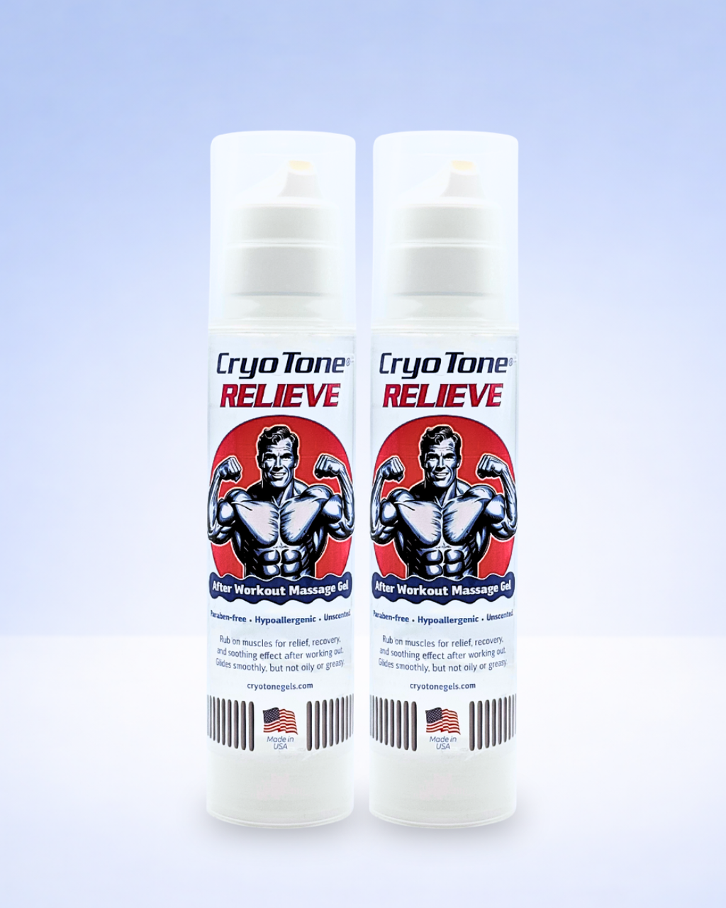 CryoTone Relieve • Post-Workout Massage Gel (2 Pack)
