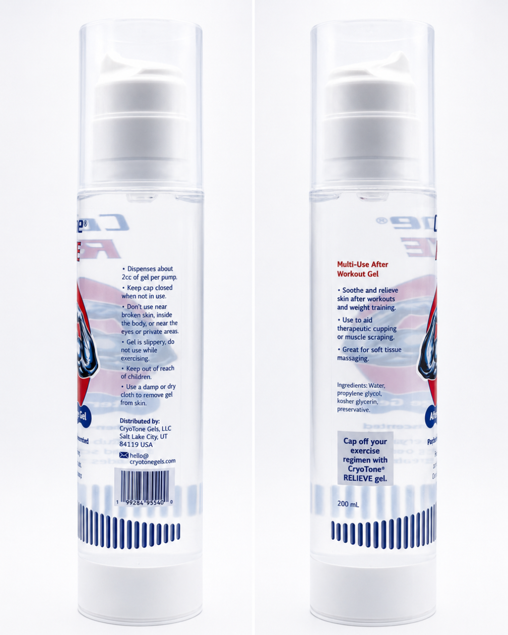 CryoTone Relieve • Post-Workout Massage Gel (4 Pack)