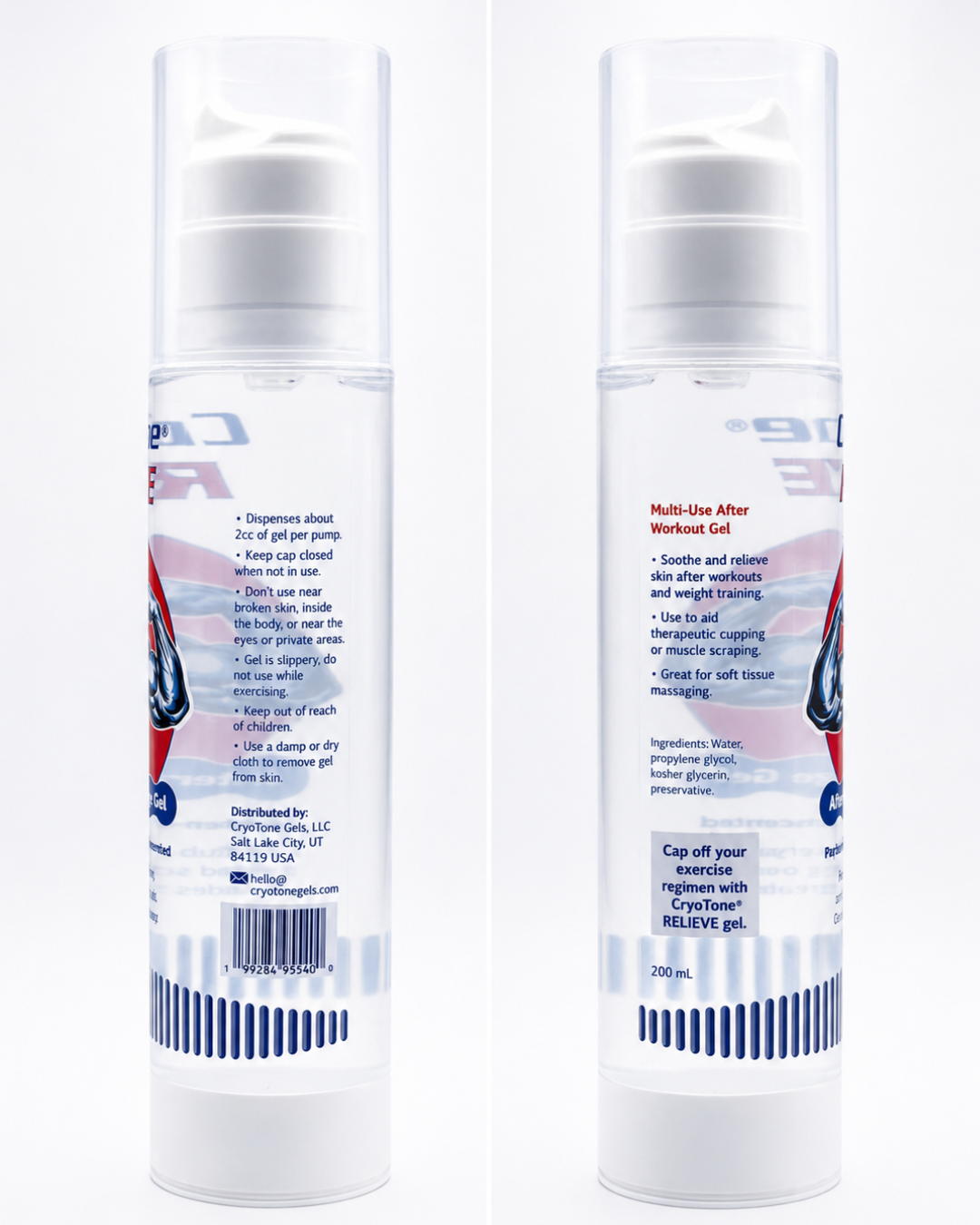 CryoTone Relieve • Post-Workout Massage Gel (4 Pack)